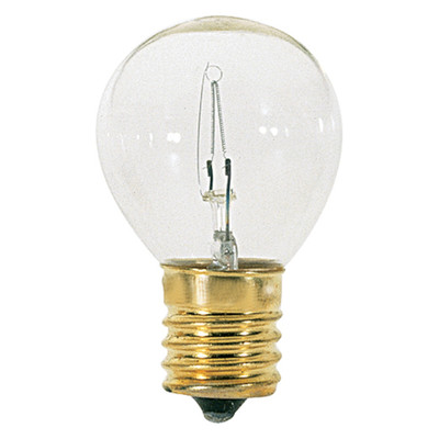 25 WATT INCANDESCENT S11 CLEAR 1500 AVERAGE RATED HOURS 220 LUMENS INTERMEDIATE BASE 120 VOLTS CARDE ED