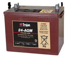 Interlight 24-76AH Dual Purpose AGM Battery Replacement Battery 24V 76Ah