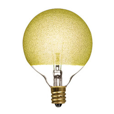 40G16ICEE12 40 WATT INCANDESCENT CRYSTAL COLLECTION G16 GLOBE CANDELABRA BASE AMBER ICE Replacement