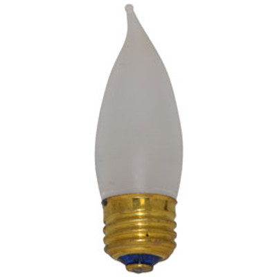 43CA10EFFECO 43 WATT ECO HALOGEN CA10 FLAME TIP CHANDELIER BULB MEDIUM BASE FROST 60 WATT EQUIV VALENT, 2-PACK