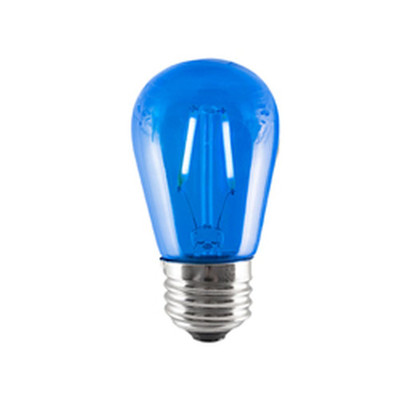 LED2S14BLUFIL 2-WATT LED S14 SIGN BULB 10W EQUIVALENT MEDIUM BASE BLUE