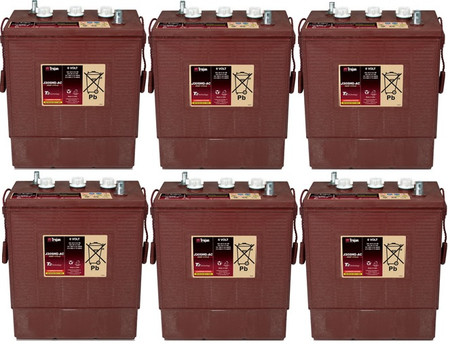 6 VOLT DEEP-CYCLE FLOODED BATTERY 902 360AH 6 PACK 36 TOTAL VOLTS Replacement