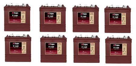 6 VOLT DEEP-CYCLE FLOODED BATTERY GC2H 260AH 8 PACK 48 TOTAL VOLTS