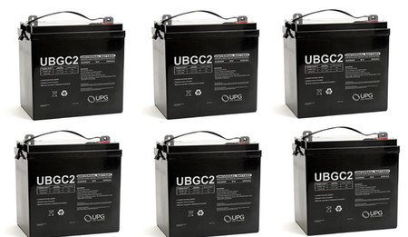 6 PIECES OF UB-GC2 GENERAL PURPOSE SLA BATTERY 6 VOLTS