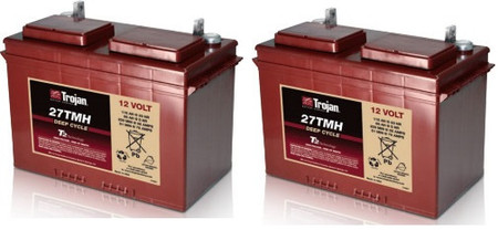 12 VOLT DEEP-CYCLE FLOODED BATTERY 27 115AH 2 PACK 24 TOTAL VOLTS