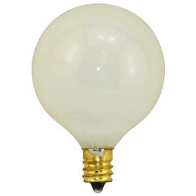 Interlight 60W Globe Candelabra Base Replacement Incandescent Light Bulb 120V