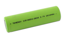 Tenergy 18650 2600mAh Lithium-Ion Replacement Battery