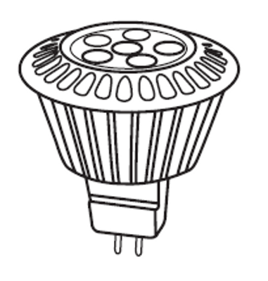 7W 12V DIMMABLE MR16 41K FL VALUE Replacement