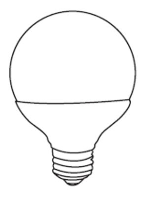 DIMMABLE 8W SMOOTH G25 3000K FROST