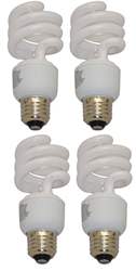4 Pack CF15COILSW 2700-3000K Softwarm 15W CFL Spiral E26 Replacement