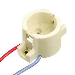 PG12 BASE PORCELAIN METAL HALIDE SOCKET WITH 12" LEADS Replacement