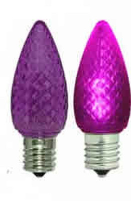 LED .35W C9 120V PURPLE E17