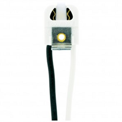 Interlight 0356501 Replacement Fluorescent Mini-Bipin G5 Base Socket with 9-inch Wire Leads