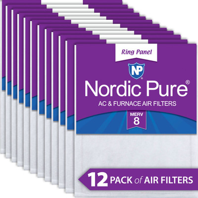 14X25X12 12 PACK FOR FILTER INSTALLATION THE AIR ENTERS THRU THE FUZZY HIGH-LOFT SIDE AND EXITS OU UT THE THINNER, SMOOTH SIDE. FILTER ACTUAL SIZE 13 IN-BFB66