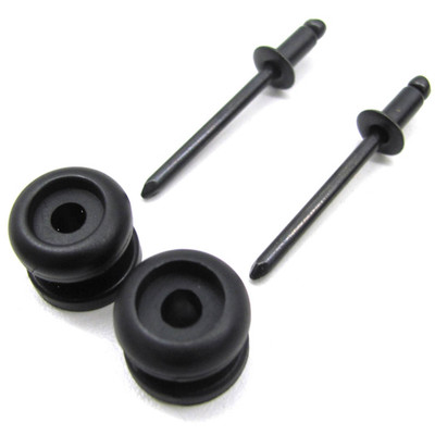 PAIR OF SPOOLS WITH RIVETS - TUNNEL BAG HARDWARE