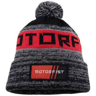 TETON POM BEANIE - GRAY, RED,  BLACK