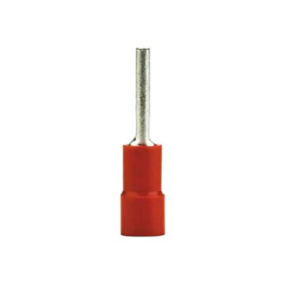 3M RED NYLON-INSULATED PIN TERMINAL FOR 22-18 AWG WIRE BUTTED-SEAM BARREL ENSURES A SECURE FIT AND OFFERS RELIABLE PERFORMANCE IN-7QFF2