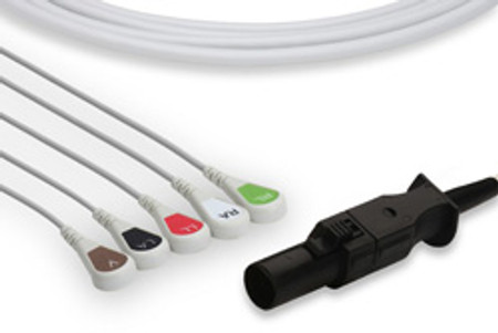 IN-714V1 DIRECT-CONNECT ECG CABLES 5 LEADS SNAP