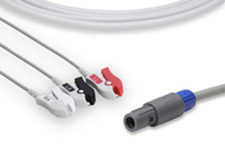 IN-714C9 DIRECT-CONNECT ECG CABLES 3 LEADS PINCH/GRABBER