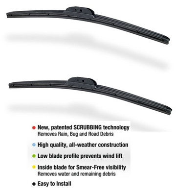 FRONT LEFT DRIVER SIDE AND FRONT RIGHT PASSENGER SIDE WIPER BLADES IN-6YHR3