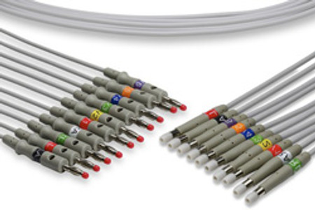 IN-71KA6 EKG LEADWIRES 10 LEADS BANANA