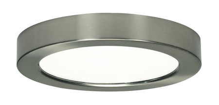 13.5 WATT 7 INCH FLUSH MOUNT LED FIXTURE 2700K ROUND SHAPE BRUSHED NICKEL FINISH 120 VOLTS IN-2EE64