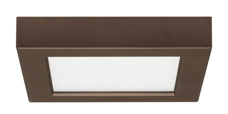 10.5 WATT 5.5 INCH FLUSH MOUNT LED FIXTURE 2700K SQUARE SHAPE BRONZE FINISH 120 VOLTS IN-2E892