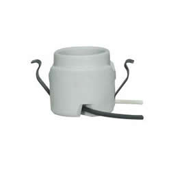 PORCELAIN SOCKET W/RIM & DOUBLE SNAP-IN CLIPS Replacement