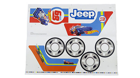 FRC35 HOT WHEELS 6V JEEP MAIN LABEL SHEET FOR JEEP FRC35