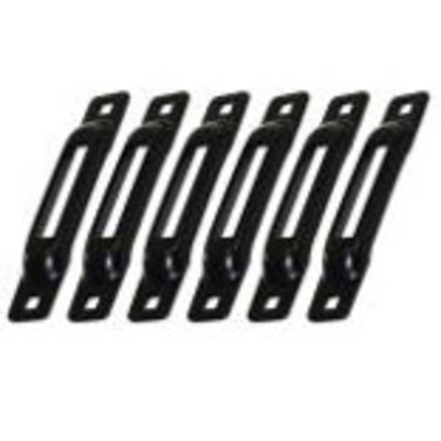 BLACK SNAP LOC E TRACK SINGLE STRAP ANCHOR 6 PACK Replacement