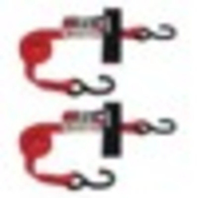 1 INCHES X 8 FEET S HOOK STRAP TIE DOWN WITH RATCHET 2500 LB 2 PACK Replacement