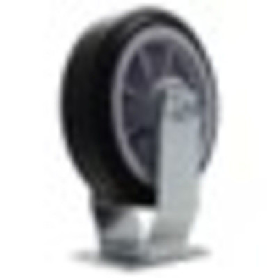 375 LB CASTER 6 INCHES ALL TERRAIN SOLID RUBBER RIGID Replacement