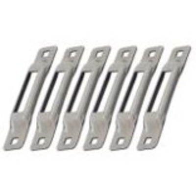UNFINISHED SNAP LOC E TRACK SINGLE STRAP ANCHOR 6 PACK Replacement