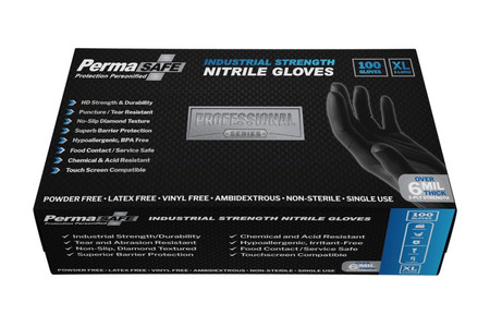 PermasafePro HD Industrial Nitrile Disposable Gloves XL Box