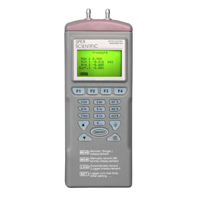 CERTIFIED DATALOGGING MANOMETER 2 PSI