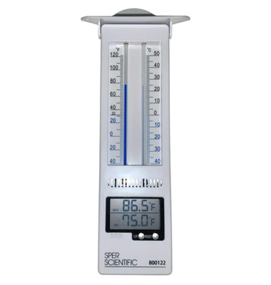 CERTIFIED THERMOMETER WITH DIGITAL MINMAX DISPLAY