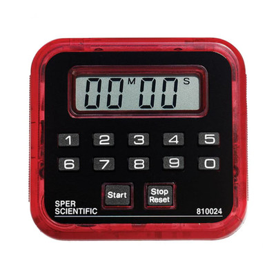 CERTIFIED COUNT UPDOWN TIMER 99 MIN. RED