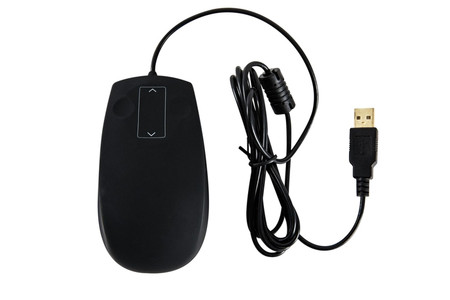 WETKEYS PROFESSIONAL GRADE OPTICAL WATERPROOF MOUSE WITH TOUCHPAD SCROLL USB BLACK