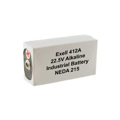 EXELL 412A ALKALINE 22.5V BATTERY NEDA 215, 15F20, BLR122