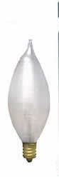 40W C11 E12 CLEAR SPUN GLOW CANDLE Replacement