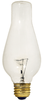 75W CHIMNEY BULB E26 CLEAR