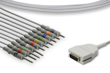 EK10 DIRECT-CONNECT EKG CABLES NEEDLE