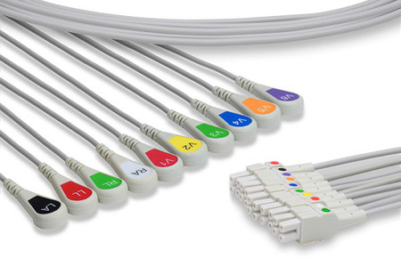 MAC 5000 EKG LEADWIRES SNAP