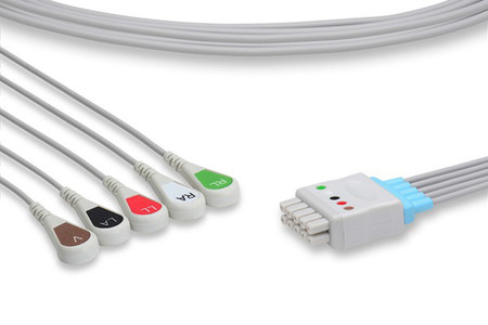 VIVID E95 ECG LEADWIRES SNAP (GROUPED)