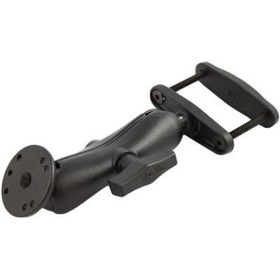 RAM Mounts RAP-B-400-25-15-15U Forklift Mount Square Rail 3-inch Max Width Double Socket Arm 2.5-inch Round Base AMPS Hole Pattern