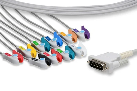 AT101 DIRECT-CONNECT EKG CABLES PINCH/GRABBER