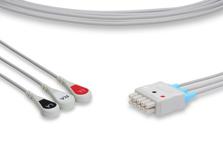 VIVID S6 3 LEAD SNAP ECG LEADWIRE