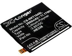 CS-NKT104SL NOKIA MOBILE SMARTPHONE BATTERY BLACK Replacement