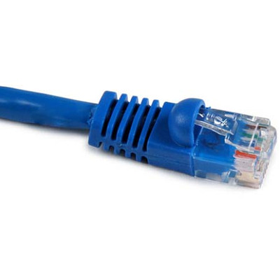 HELLERMANTYTON 5 FOOT CATEGORY 5E PATCH CABLE RJ45 PLUG CONNECTORS MOLDED ENDS SNAG PROOF BLUE JACKE ET