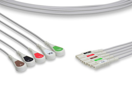 ESCORT 102 ECG LEADWIRES SNAP